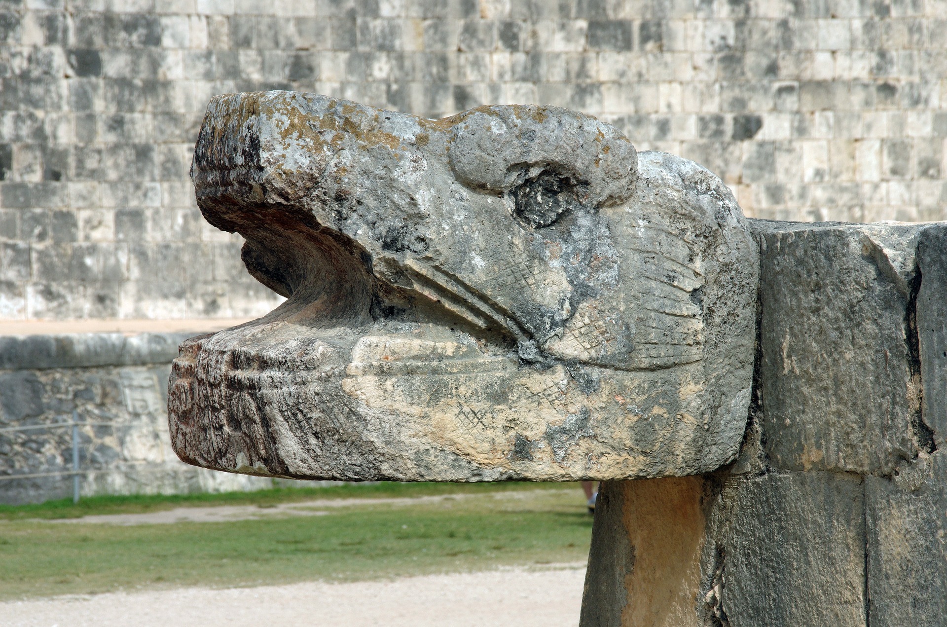 Mayan Serpent Sculpture