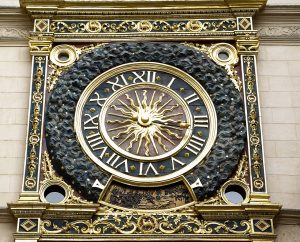 The Gros-Horloge clock in France