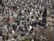 An aerial view of the Recoleta Cemetery