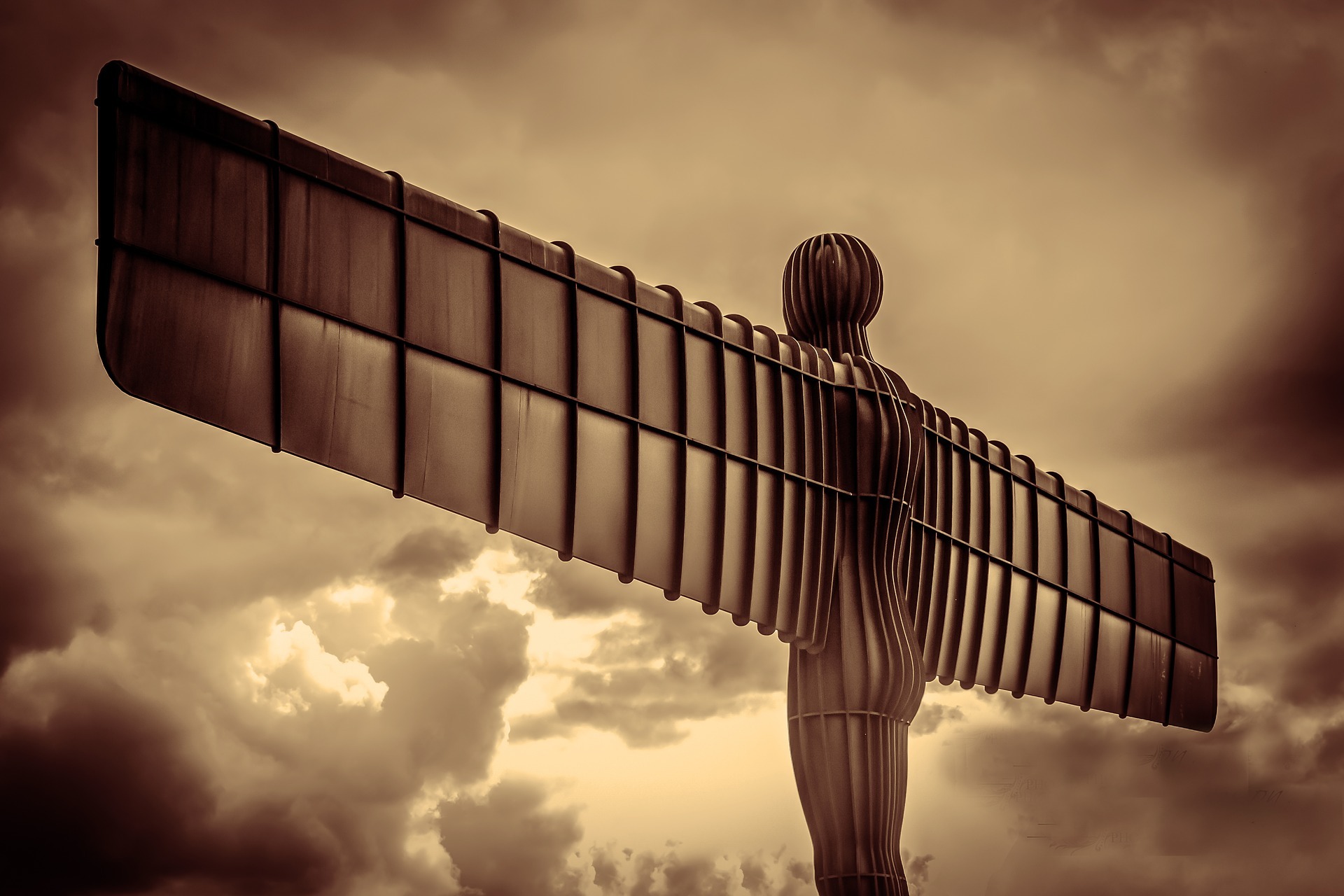 Back of the Angel of the North