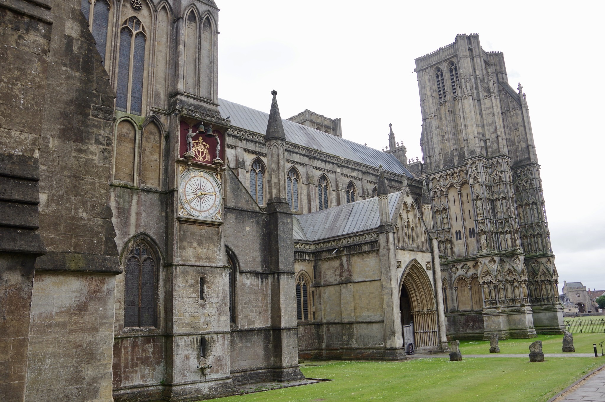 Wells Cathedral with Clock